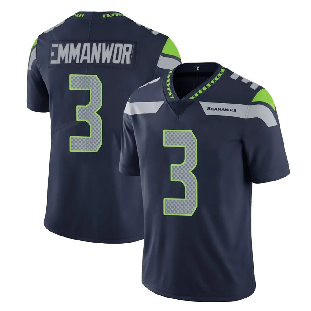 Johmsee S.Seahawks #3 Nick Emmanwori Player Navy Limited Vapor Untouchable Home Game Stitched Jerseys