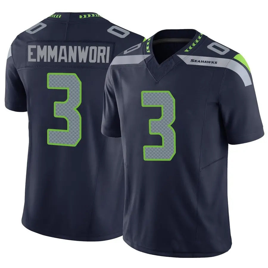 Johmsee S.Seahawks #3 Nick Emmanwori Player Navy Vapor F.U.S.E. Limited Football Jerseys