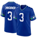 Johmsee S.Seahawks #3 Nick Emmanwori Player Royal Game Stitched Jerseys