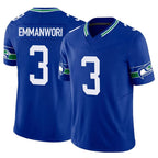 Johmsee S.Seahawks #3 Nick Emmanwori Player Royal Limited Throwback Vapor F.U.S.E. Home Game Stitched Jerseys