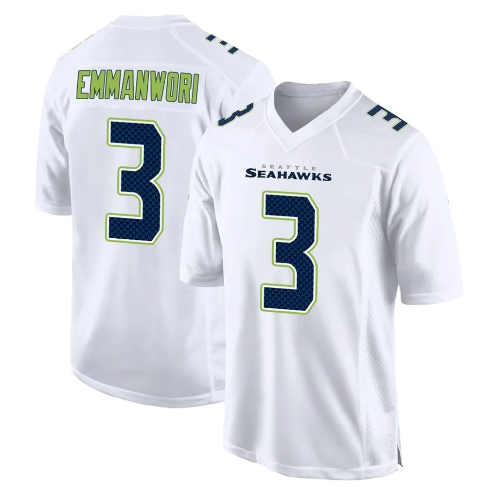 Johmsee S.Seahawks #3 Nick Emmanwori Player White Tundra Fashion Home Game Stitched Jerseys