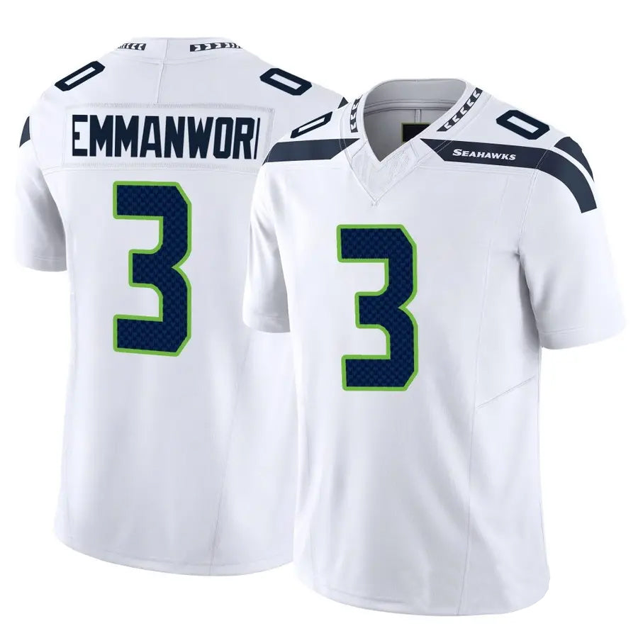 Johmsee S.Seahawks #3 Nick Emmanwori Player White Vapor F.U.S.E. Limited Football Jerseys