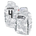Johmsee S.Seahawks #4 Michael Dickson Player Arctic Camo Limited Salute to Service Pullover Hoodies Game Stitched Jerseys