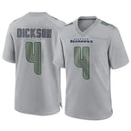 Johmsee S.Seahawks #4 Michael Dickson Player Gray Atmosphere Fashion Home Game Stitched Jerseys