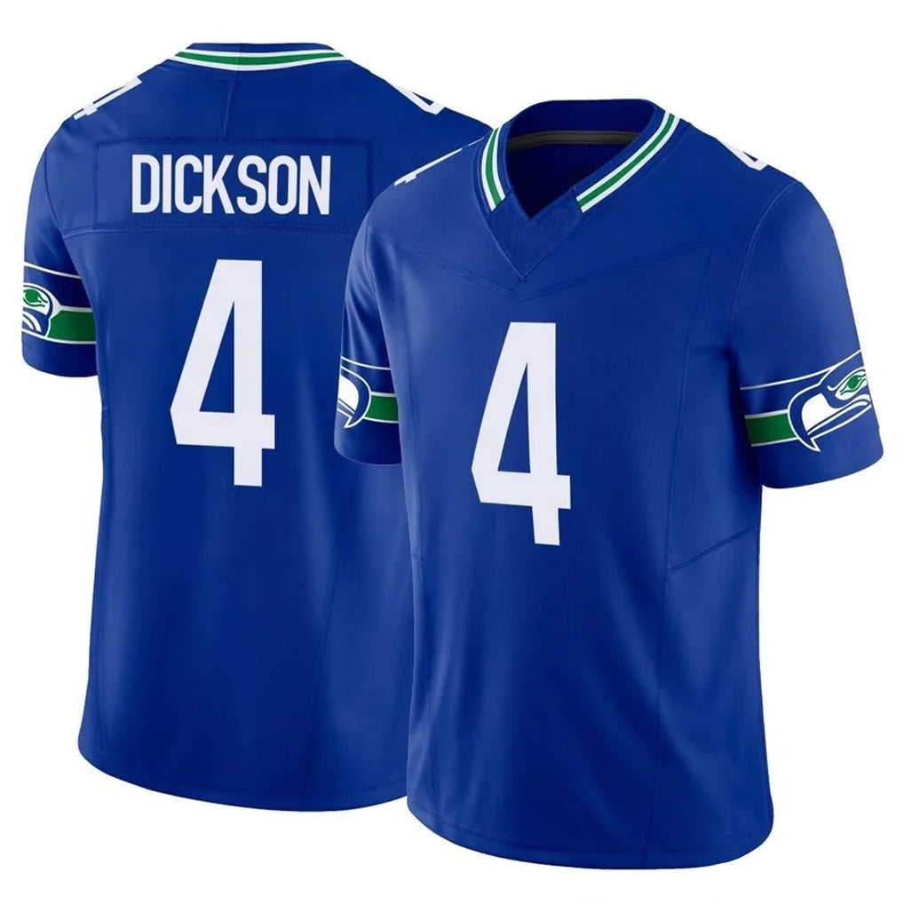 Johmsee S.Seahawks #4 Michael Dickson Player Royal Limited Throwback Vapor F.U.S.E. Home Game Stitched Jerseys