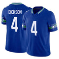 Johmsee S.Seahawks #4 Michael Dickson Player Royal Limited Throwback Vapor F.U.S.E. Home Game Stitched Jerseys