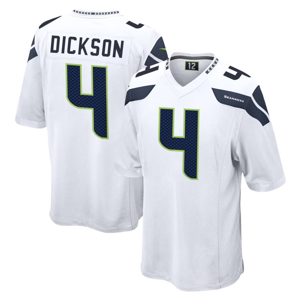 Johmsee S.Seahawks #4 Michael Dickson Player White Home Game Stitched Jerseys