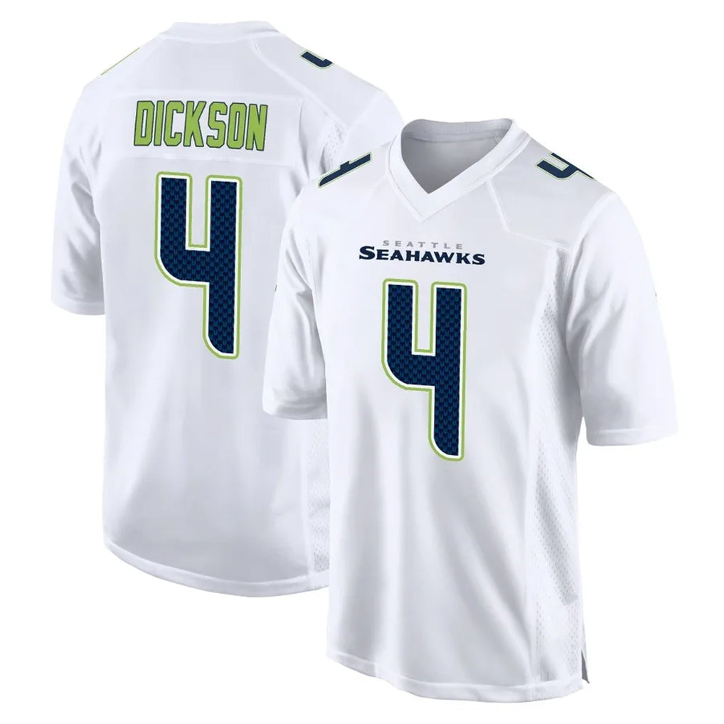 Johmsee S.Seahawks #4 Michael Dickson Player White Tundra Fashion Home Game Stitched Jerseys