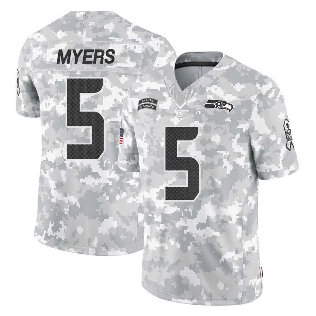 Johmsee S.Seahawks #5 Jason Myers Player Arctic Camo Limited Salute To Service Home Game Stitched Jerseys