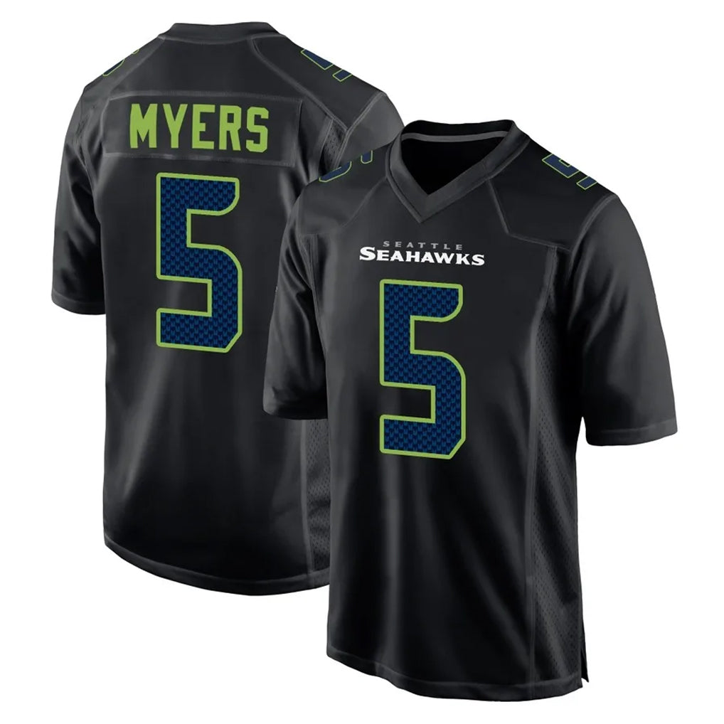 Johmsee S.Seahawks #5 Jason Myers Player Black Limited Fashion Home Game Stitched Jerseys