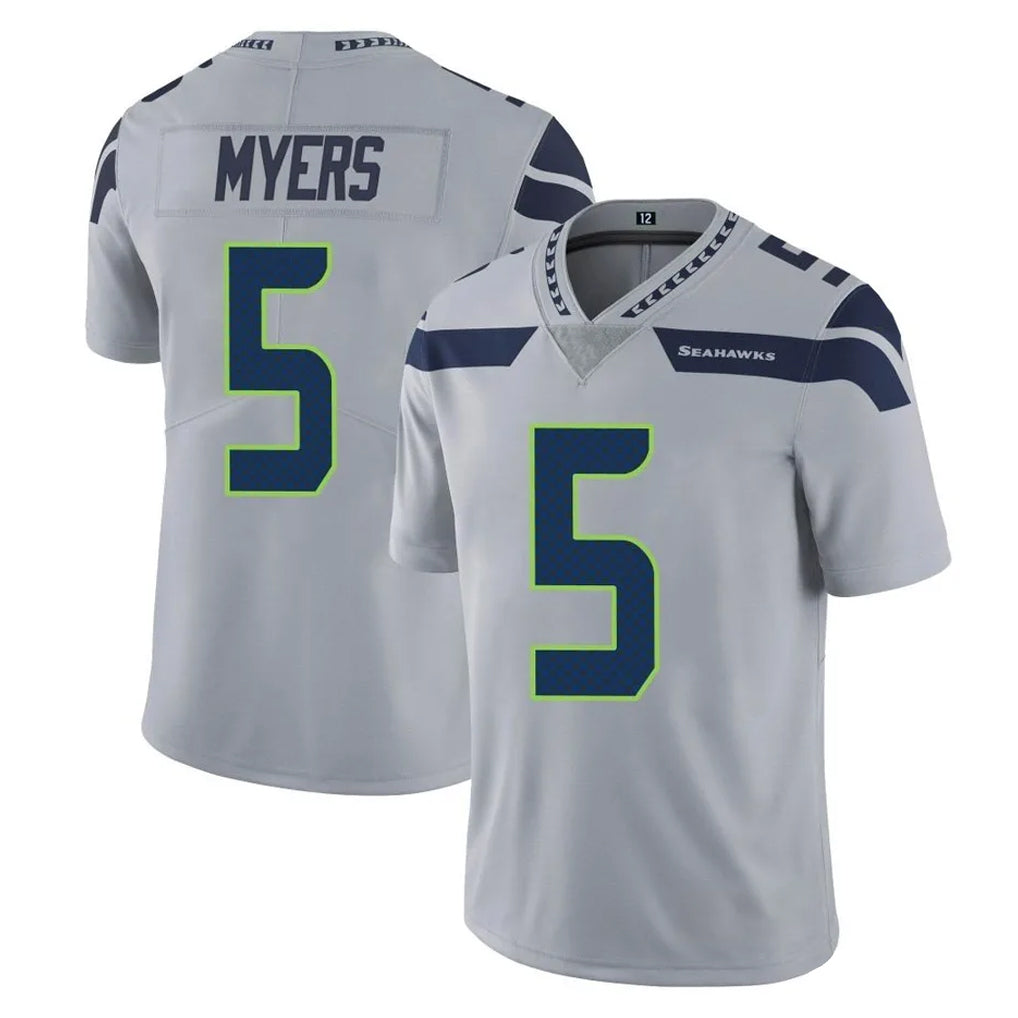 Johmsee S.Seahawks #5 Jason Myers Player Gray Limited Vapor Untouchable Home Game Stitched Jerseys
