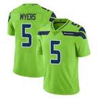 Johmsee S.Seahawks #5 Jason Myers Player Green Limited Color Rush Home Game Stitched Jerseys