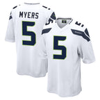 Johmsee S.Seahawks #5 Jason Myers Player White Home Game Stitched Jerseys