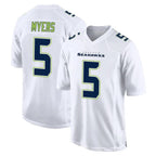 Johmsee S.Seahawks #5 Jason Myers Player White Tundra Fashion Home Game Stitched Jerseys