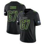 Johmsee S.Seahawks #67 Charles Cross Player Black Impact Limited Home Game Stitched Jerseys