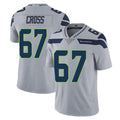Johmsee S.Seahawks #67 Charles Cross Player Gray Limited Vapor Untouchable Home Game Stitched Jerseys