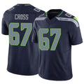 Johmsee S.Seahawks #67 Charles Cross Player Navy Limited Vapor F.U.S.E. Home Game Stitched Jerseys