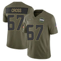 Johmsee S.Seahawks #67 Charles Cross Player Olive 2025 Salute To Service Limited Home Game Stitched Jerseys