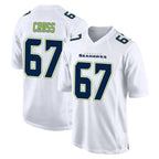 Johmsee S.Seahawks #67 Charles Cross Player White Tundra Fashion Home Game Stitched Jerseys