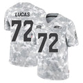 Johmsee S.Seahawks #72 Abraham Lucas Player Arctic Camo Limited Salute To Service Home Game Stitched Jerseys