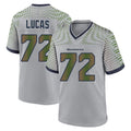Johmsee S.Seahawks #72 Abraham Lucas Player Grey 2025 Rivalries Collection Home Game Stitched Jerseys