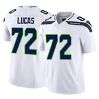Johmsee S.Seahawks #72 Abraham Lucas Player White Limited Vapor F.U.S.E. Home Game Stitched Jerseys