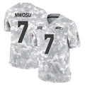 Johmsee S.Seahawks #7 Uchenna Nwosu Player Arctic Camo Limited Salute To Service Home Game Stitched Jerseys