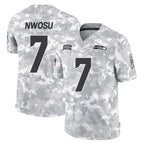 Johmsee S.Seahawks #7 Uchenna Nwosu Player Arctic Camo Limited Salute To Service Home Game Stitched Jerseys