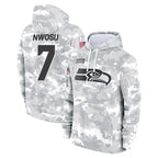 Johmsee S.Seahawks #7 Uchenna Nwosu Player Arctic Camo Limited Salute to Service Pullover Hoodies Game Stitched Jerseys