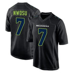 Johmsee S.Seahawks #7 Uchenna Nwosu Player Black Limited Fashion Home Game Stitched Jerseys