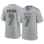 Johmsee S.Seahawks #7 Uchenna Nwosu Player Gray Atmosphere Fashion Home Game Stitched Jerseys