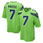 Johmsee S.Seahawks #7 Uchenna Nwosu Player Green Home Game Stitched Jerseys