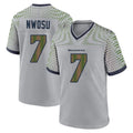 Johmsee S.Seahawks #7 Uchenna Nwosu Player Grey 2025 Rivalries Collection Home Game Stitched Jerseys