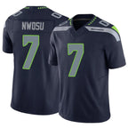 Johmsee S.Seahawks #7 Uchenna Nwosu Player Navy Limited Vapor F.U.S.E. Home Game Stitched Jerseys