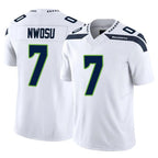Johmsee S.Seahawks #7 Uchenna Nwosu Player White Limited Vapor F.U.S.E. Home Game Stitched Jerseys