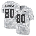 Johmsee S.Seahawks #80 Steve Largent Player Arctic Camo Salute to Service Limited Stitched Jerseys