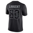 Johmsee S.Seahawks #80 Steve Largent Player Black RFLCTV Limited Stitched Jerseys