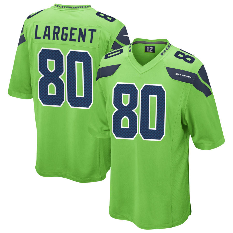 Johmsee S.Seahawks #80 Steve Largent Player Green Game Stitched Jerseys