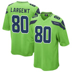 Johmsee S.Seahawks #80 Steve Largent Player Green Game Stitched Jerseys