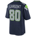 Johmsee S.Seahawks #80 Steve Largent Player Navy Home Game Stitched Jerseys