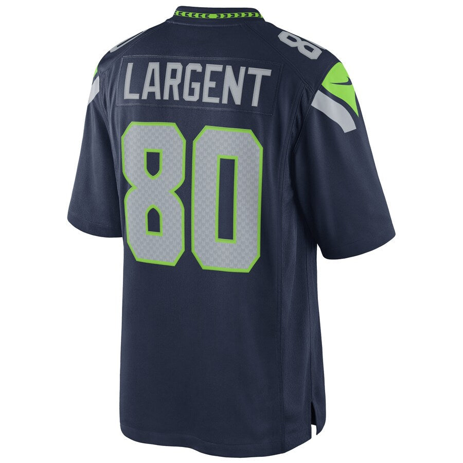 Johmsee S.Seahawks #80 Steve Largent Player Navy Home Game Stitched Jerseys