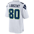 Johmsee S.Seahawks #80 Steve Largent Player White Home Game Stitched Jerseys