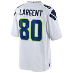 Johmsee S.Seahawks #80 Steve Largent Player White Home Game Stitched Jerseys