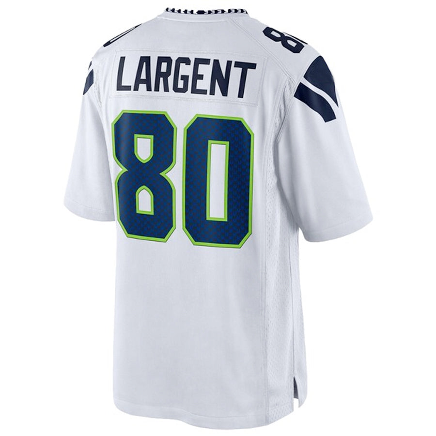 Johmsee S.Seahawks #80 Steve Largent Player White Home Game Stitched Jerseys