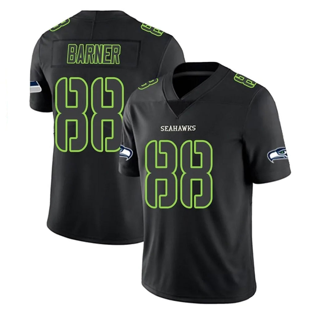 Johmsee S.Seahawks #88 AJ Barner Player Black Impact Limited Home Game Stitched Jerseys