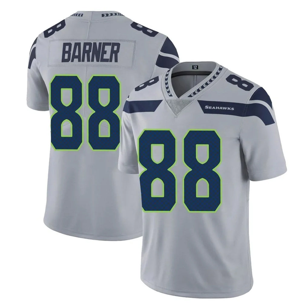 Johmsee S.Seahawks #88 AJ Barner Player Gray Limited Vapor Untouchable Home Game Stitched Jerseys