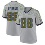 Johmsee S.Seahawks #88 AJ Barner Player Grey 2025 Rivalries Collection Home Game Stitched Jerseys
