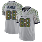 Johmsee S.Seahawks #88 AJ Barner Player Grey Limited 2025 Rivalries Collection Home Game Stitched Jerseys