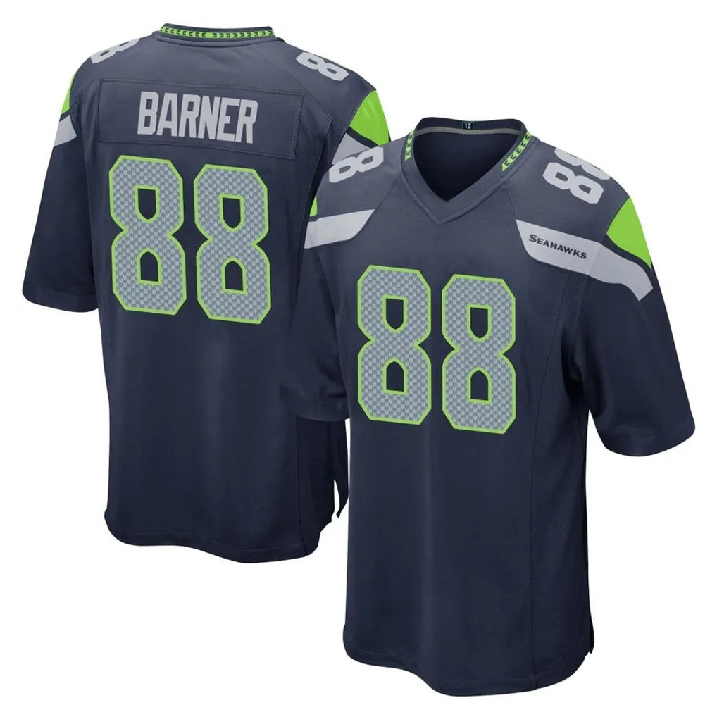 Johmsee S.Seahawks #88 AJ Barner Player Navy Home Game Stitched Jerseys