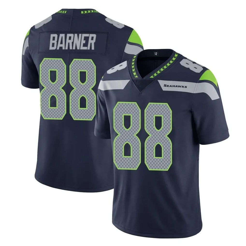 Johmsee S.Seahawks #88 AJ Barner Player Navy Limited Vapor Untouchable Home Game Stitched Jerseys